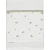 Briljant Baby Laken Ledikant 100x150 Birds Organic Zand