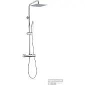 Boss & Wessing Regendoucheset BWS Thermostatisch Square met Handdouche Chroom