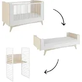 Bellamy Meegroei Babybedje So Sixty Wit/Naturel