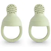 Mushie Fruitspeen Siliconen Sage 2st.