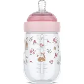Mepal Mio Babyfles Little Dutch - 240 ml - Anti-koliek - Spiraalontwerp voorkomt verstopping - Siliconen van medische kwaliteit - Fairy Garden