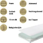 Aerosleep Safesleep Pack Evoduo 60x120 Mattress Transparant Kinderen