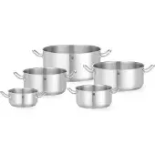 Hendi Kookpan laag – zonder deksel – sandwichbodem – 1,5L – ⌀160mm – inductie geschikt