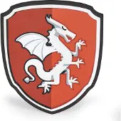 Papo Ritterschild m. Drache - - One Size - Kostüme