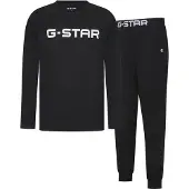 G-Star Pyjama lang 'Stone' zwart / wit