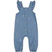 Name it Overall 'NBFSAGE' blauw denim / olijfgroen / mauve / wit