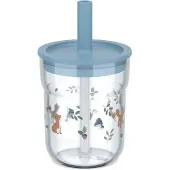 Mepal Mio kinderglas 250 ml met rietje Little Dutch - Forest Friends