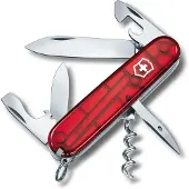 Victorinox Spartan Zakmes - 12 Functies - Transparant Rood