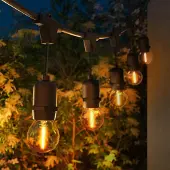 LEDVION - Prikkabel Lichtsnoer Buiten 45M - E27 Fitting - Koppelbaar - Incl. Stekker - Tuinverlichting