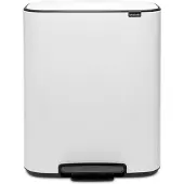 Brabantia Bo Pedal Bin 2 x 30 Litres White
