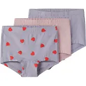 Name it Onderbroek grijs / lavendel / pink / rood