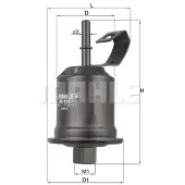 MAHLE ORIGINAL KL 434 Brandstoffilter