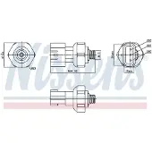 Nissens Drukschakelaar, airconditioning 301090