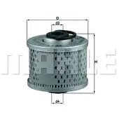 MAHLE ORIGINAL 154077991660 Brandstoffilter
