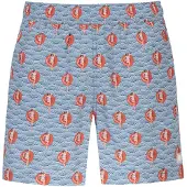 Mey Zwemshorts 'Wave Swing' navy / lichtblauw / rood / wit