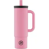 24Bottles Drinkfles 'Straw' pink