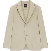 BOSS Slim-fit colbert van wasbaar Tech-linnen