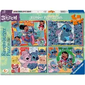 Ravensburger Disney Stitch Bumper Pack 4x100 Stuk Puzzel voor Kinderen - Elke Stuk is Uniek