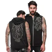 Outer Vision Bodywarmer - Viking Tattoo - S tot 4XL - voor Mannen - zwart - Maat XL