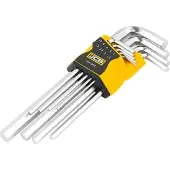 JCB Serie - Lange Inbussleutel Set - 9 Stuks - Cr-V Materiaal
