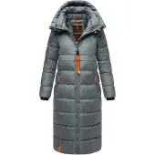 NAVAHOO Wintermantel duifblauw / oranje