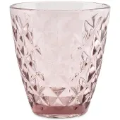 Salt & pepper Waterglas Prisma Roze 220 ml (Set van 4)