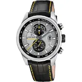 Festina Chronograaf Timeless Chronograph Quartzhorloge, horloge, herrenuur, leren band, analoog, dag