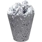 Balvi prullenbak Letters grijs kunststof