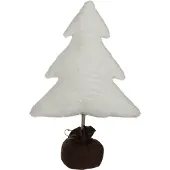 House of Seasons kerstboom 60 x 45 cm pluche wit
