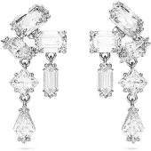 Swarovski Oorsieraden Mesmera 5689700 | zilver oorbellen met kristallen, korte hangende oorbellen voor speciale gelegenheid, luxe uitstraling