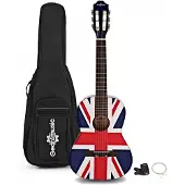 Gear4Music 1/2 Junior Klassiek Gitaarpakket van , Union Jack