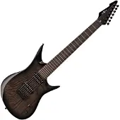 Gear4Music Harlem 7-String Electric Guitar by Trans Black