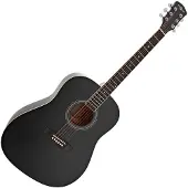 Gear4Music Dreadnought Acoustic Guitar by Black