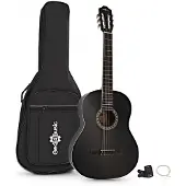 Gear4Music Classical Guitar Pack Black by