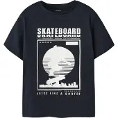 Name it Shirt 'NKMThomas' nachtblauw / wit