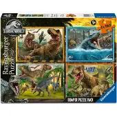 Ravensburger Puzzle Jurassic World 4x100 Pieces Veelkleurig Kinderen