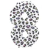 Folat - Folieballon Cijfer 8 Bright Panther - 86 cm