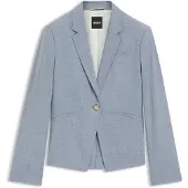 BOSS Slim-fit blazer van gemêleerde scheerwol Maat 46
