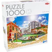 Tactic Venice – Puzzel – 1000 stukjes – Romantische Venetiaanse Grachten – Gondels en Historische Architectuur – Hoogwaardige Scandinavische Kwaliteit