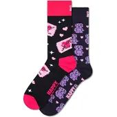 Happy socks Sokken 'Love Tickets' lila / pink / lichtroze / zwart