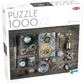 Tactic Captain’s Belongings – Puzzel – 1000 stukjes – Maritieme Ontdekkingsobjecten – Vintage Navigatie en Avontuur – Hoogwaardige Scandinavische Kwaliteit