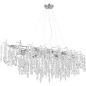 Globo Hanglamp Kinga zilvergrijs 150cm