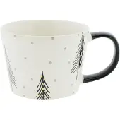 Home Society Mok Kerst Zwart Wit