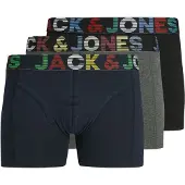 Jack & Jones Boxershorts 'JWHEthan' navy / grijs gemêleerd / zwart