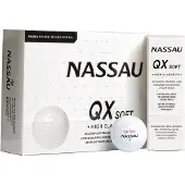 Nassau QX Soft - Golfballen - 12 stuks - Wit