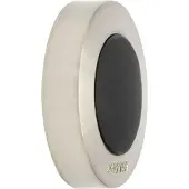 Wagner wanddeuraanslag SOG 5140, zamak spuitgegoten, Ø 40 mm, lengte 40 mm, schroef of lijm, roestvrij staal zilver/zwart