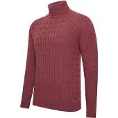 Cappuccino Italia Trui Aosta Cable Pullover Rood