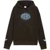 Puma Sweatshirt 'Melo x Hive' hemelsblauw / lila / zwart / offwhite