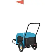 vidaXL Hondenfietstrailer oxford stof en ijzer blauw en zwart
