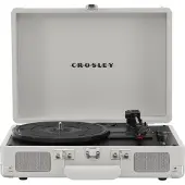 Crosley Cruiser Deluxe Portable Turntable with Bluetooth Out White Sand